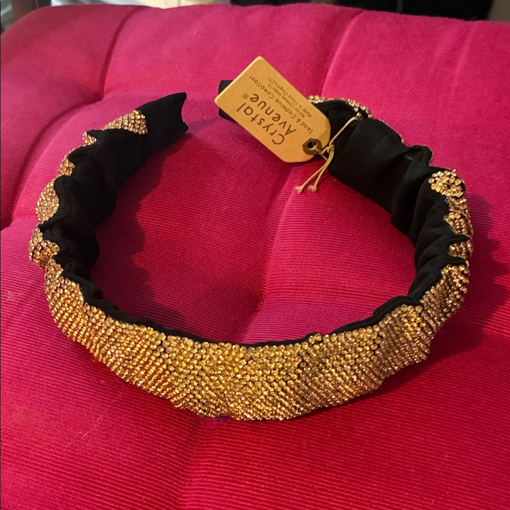 Gold and Black Headband set of 4